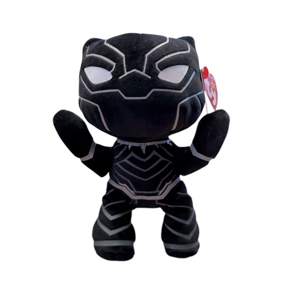 Ty Beanie Babies Black Panther Soft Body- 6" New with Tags - Picture 1 of 5